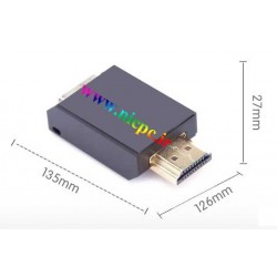 تبدیل HDMI به VGA با اندازه کوچک و بدون صدای خروجی